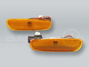 TYC Front Bumper Turn Signal Lights Side Markers PAIR fits 96-00 VOLVO S40 V40 - Picture 1 of 2