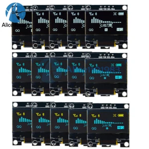 5PCS 0.96" 4 pin I2C IIC 128X64 OLED LCD Display Board Module for Arduino - Picture 1 of 41