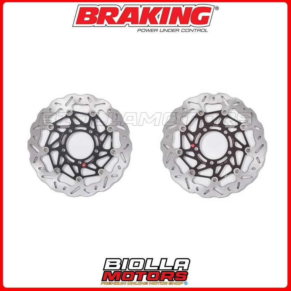 KIT DISCHI FRENO ANTERIORE BRAKING KAWASAKI ZX6R NINJA 600 2009 - [WAVE FLOTTANT Foto 1 de 4