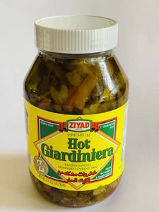 Ziyad Giardiniera Mix di peperoni marinati mediterranei caldi. Rete WT. 2 libbre (32 oz) - Foto 1 di 3