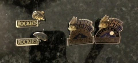 COLORADO ROCKIES Ear Rings and Lapel Pins BUGS BUNNY Cover