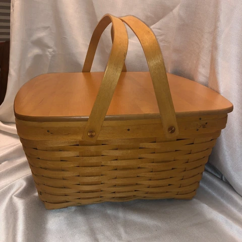 NEW Retired Longaberger 1999 Hostess Homecoming Basket Combo with Lid Cover