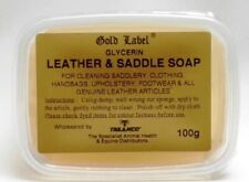 100 grams Saddle Soap Block (Gold Label) Cleans and shines saddlery, boots 