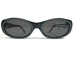 Dolce & Gabbana Sunglasses DG 533S 423 Black Blue Crystals with Black Lenses