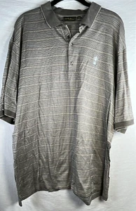 Bobby Jones Collection XXL Black & White Stripe Polo Golf Club Logo Father's Day - Picture 1 of 7