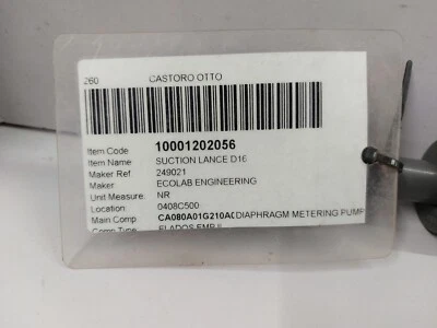 ECOLAB 249021 Suction Lance D16 L=750 max.30VAC/42VDC/0.5A/8W - Image 1 of 4