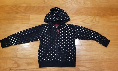 Sudadera con Capucha Gymboree Holiday Shop Niñas Talla 5/6 Blanco y Negro Lunares Foto 1 de 2