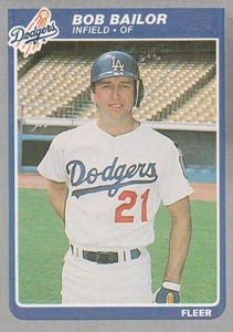 FREE SHIPPING-MINT-1985 (DODGERS) Fleer #367 Bob Bailor - Picture 1 of 1