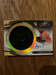 2024 Topps Five Star Marco Luciano Rookie Jumbo Prime Button Auto 2/5 SF Giants - Picture 1 of 2