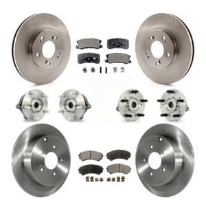 Front Rear Hub Bearing Brake Rotor & Pads Kit (10Pc) For Mitsubishi Endeavor AWD - Picture 1 of 14