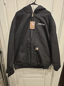 New Carhartt Jacket Coat J131-BLK Mens 3XLT Agrivision Equipment Group - Picture 1 of 8