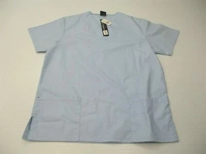 new MEDGEAR Men's Size XS Medical Loose Fit Blue T-Shirt Pants Scrubs Set - Picture 1 of 12