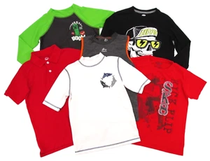 Lot of 6 Boys Shirts Medium Sz 8 Minecraft Old Navy RBX Graphic Tee Polo - Picture 1 of 16