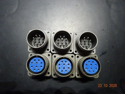 Amphenol Rundstecker 10-pol Stecker-Buchse unbenutzt und  neuwertig - Bild 1 von 4