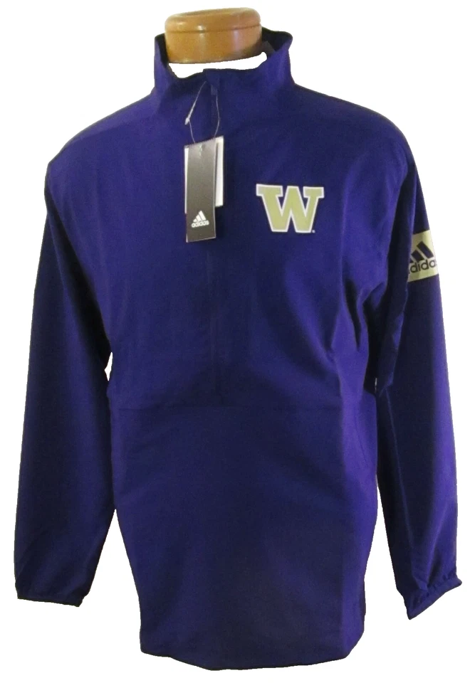Adidas Washington Huskies Game Mode 1/4 Zip Pullover EC3214 Men’s Size Small