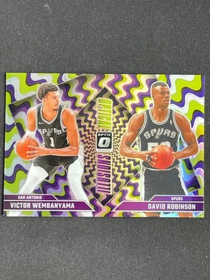 Victor Wembanyama/David Robinson 2024-25 Donruss Optic Optical Illusions -B Foto 1 de 2