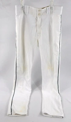 1990s Houston Astros Nelson #36 Game Used White Baseball Pants Size 35 415 - Image 1 of 4