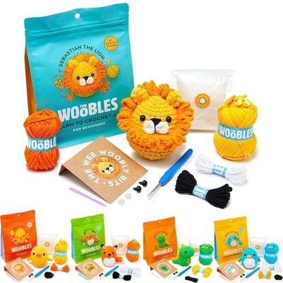 Beginner Crochet Kit With Crochet Hooks Yarn Set DIY Crochet Stuffed Animal Kits