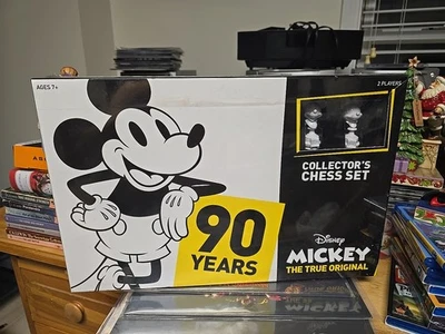 Disney MICKEY: THE TRUE ORIGINAL - 90 YEARS - COLLECTOR'S CHESS SET Sealed Mint - Image 1 of 2