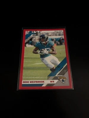 Dede Westbrook 2019 Donruss Red Press Proof Jaguars 123 - Image 1 of 2