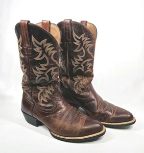 ARIAT Men's 10 EE Heritage Western Brown Leather Work Cowboy Boots 10010289 - Picture 1 of 9