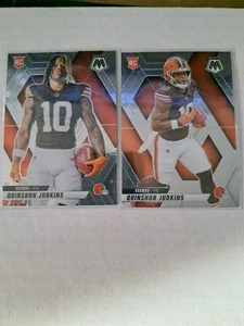 2025 Panini Mosaic Quinshon Judkins 2 Card Lot Image Variation #276 & Base #365 - Bild 1 von 6