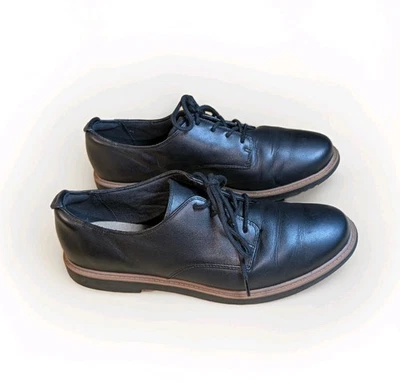 Clarks Mujer Raisie Bloom Oxford Cuero Negro y Marrón Con Cordones Talla 9M Foto 1 de 4