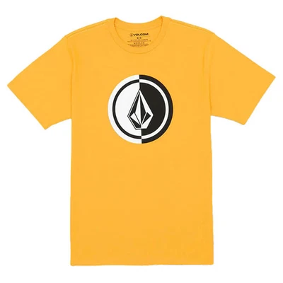 Volcom Men's Mega Circle Old Gold Short Sleeve T Shirt (OGD) - Image 1 of 2