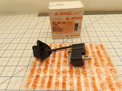 Модуль катушки зажигания Stihl 4241-400-1318 имеет отметку на один болт - Изображение 1 из 4
