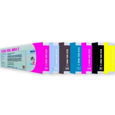 Compatible 440ML Roland ECO Solvent MAX2 Ink CMYK / PACK - Image 1 of 4