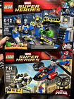 2 LEGO Marvel Super Heroes 76016 & 76018 w/some Sealed Bags, Booklets & Figures