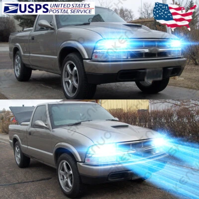 For Chevrolet S10 1994-2004 4X 8000K Front LED Headlight Bulb High & Low Beam GL - Image 1 of 4