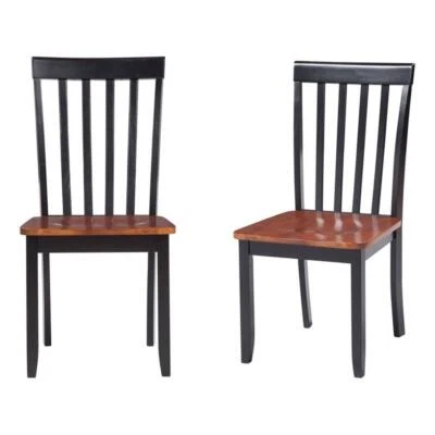 Boraam Bloomington Dining Chair in Black/Cherry (Set of 2) - Image 1 of 4