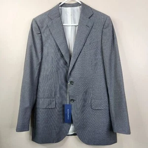NEW Suitsupply Wool 2 Button Light Grey Lazio Pin Striped Blazer Suit Jacket 42R - Picture 1 of 11