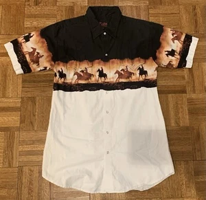 Plains Western Wear Cattleman Cowboy Checotah Pferd Brushpopper Hemd Gr. XXL - Bild 1 von 7