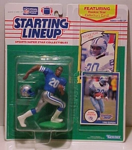 1990 - KENNER STARTING LINEUP - BARRY SANDERS of the DETROIT LIONS - ROOKIE -NEW - Picture 1 of 2