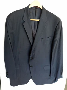 Blazer da uomo Hickey Freeman Nordstrom NERO 2 bottoni lana sfiato singolo taglia 48R - Foto 1 di 10