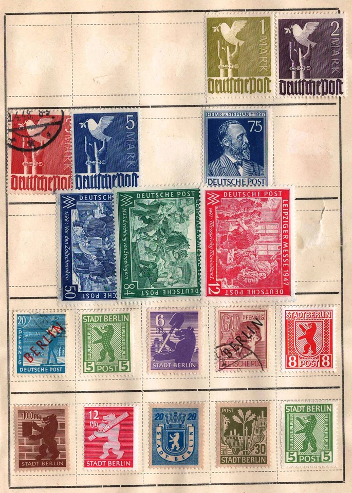 Worldwide  GERMANY Very Fine Mint & Used Stamps Hinged on List # 117 - Image 1 of 1