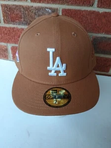 New Era 59Fifty 60th Anniv. Los Angeles Dodgers Bronze Purple Under Brim 7 1/2 - Picture 1 of 9