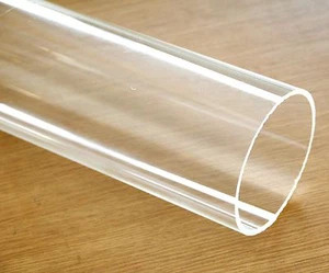 Klar Acryl Kunststoff Plexiglas Rohr Rohr 4" 114 mm 3 Fuß langer Stab 4,5" Außendurchmesser - Bild 1 von 2