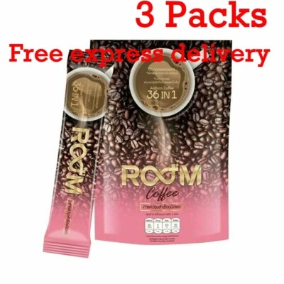 Café 3 habitaciones 36 en 1 bebida control de peso desintoxicación aumentar la quema 0% azúcares grasas trans Foto 1 de 4