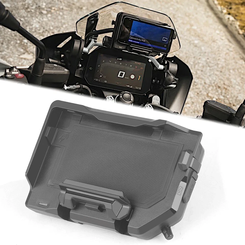 Soporte de teléfono móvil para BMW R 1250 GS R1250GS cargador inalámbrico USB carga rápida Foto 1 de 4