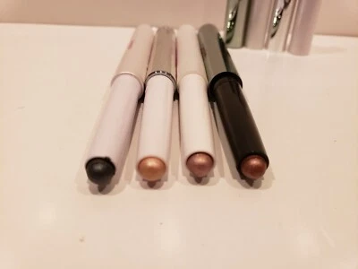 Mally Beauty  Lot of 4~Eyeshadow sticks~BURNISH VIOLET,BLISS, GOLD HOUR &GUN MET - Image 1 of 4
