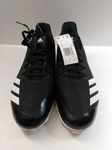 Adidas Icon 4 MD Men's Black White Baseball Cleats CG5258 NEW! Size 12.5 US - Picture 1 of 10