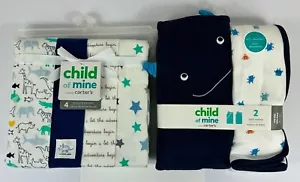 Carter's Child Of Mine 4 Receiving Blankets & 2 Bath Towels One Size - Picture 1 of 10