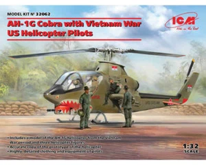 ICM 32062 AH-1G Cobra with Vietnam War US Helicopter Pilots 1:32 modellismo - Foto 1 di 12