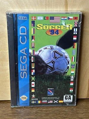 Championship Soccer '94 (Sega CD, 1994) Rare HTF New Sealed Free Shipping - Image 1 of 4