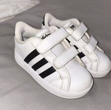 Adidas Toddler Kids Grand Court Shoe White Black Size 6K Originals