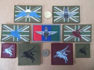UKSF Airborne, Parachute Regiment, Pegasus etc. vlcro backed morale patches. - Picture 1 of 13