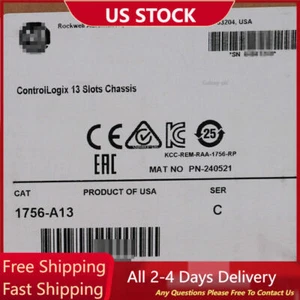 New Sealed AB 1756-A13 1756A13 ControlLogix 13-Slot Chassis AB 1756A13 - Picture 1 of 2